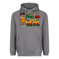 Storm free ish since 1865 black girl peekaboo juneteenth Heavyweight Hoodie - CowGirlArtShop