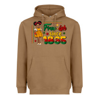 Toasted Coconut free ish since 1865 black girl peekaboo juneteenth Heavyweight Hoodie - CowGirlArtShop