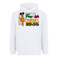 White free ish since 1865 black girl peekaboo juneteenth Heavyweight Hoodie - CowGirlArtShop