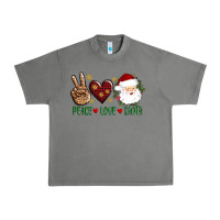 Tornado peace love Santa Urban Heavy Tee - AdoDesignShop