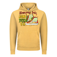 Vintage Mustard stepping into juneteenth Vintage Hoodie - MaliasSmallBusiness