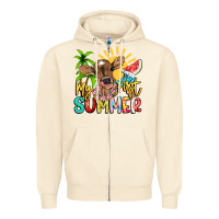 Sandshell My first summer baby cow Zipper Hoodie - NancyCooperArtShop