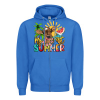 True Royal My first summer baby cow Zipper Hoodie - NancyCooperArtShop