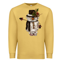Antique Gold snowman gnome Premium Sweatshirt - CowGirlArtShop