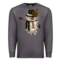 Charcoal Heather snowman gnome Premium Sweatshirt - CowGirlArtShop