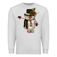 Dove Grey snowman gnome Premium Sweatshirt - CowGirlArtShop