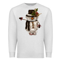 Oatmeal Heather snowman gnome Premium Sweatshirt - CowGirlArtShop