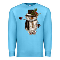 Ocean Blue snowman gnome Premium Sweatshirt - CowGirlArtShop