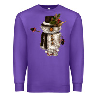 Purple snowman gnome Premium Sweatshirt - CowGirlArtShop