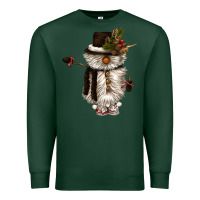 Sports Green snowman gnome Premium Sweatshirt - CowGirlArtShop