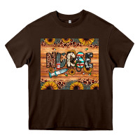 Chocolate Brown nurse Heavy Core Tee - JahusDesignShop