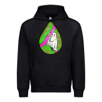 Black halloween ghost teardrop Urban Hoodie - BundleAndBundleShop