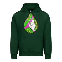 Forest Green halloween ghost teardrop Urban Hoodie - BundleAndBundleShop