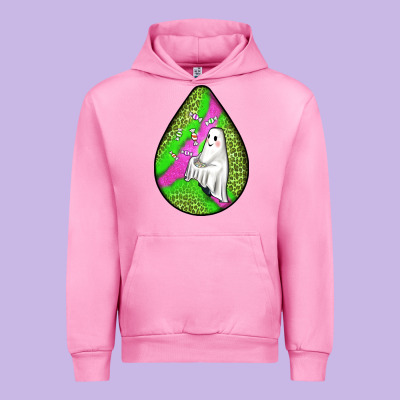 Halloween Ghost Teardrop Urban Hoodie Designed By Bundleandbundleshop