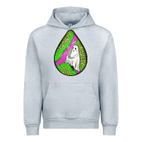 Heather Grey halloween ghost teardrop Urban Hoodie - BundleAndBundleShop