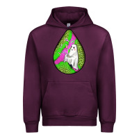 Mauve Wine halloween ghost teardrop Urban Hoodie - BundleAndBundleShop
