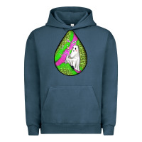 Pigment Midnight Navy halloween ghost teardrop Urban Hoodie - BundleAndBundleShop