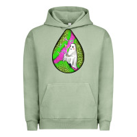 Pigment Oil Green halloween ghost teardrop Urban Hoodie - BundleAndBundleShop