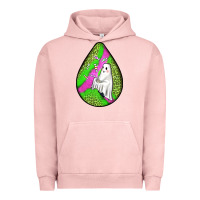 Pigment Salmon halloween ghost teardrop Urban Hoodie - BundleAndBundleShop