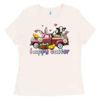 Bone happy easter trucks Ladies Tee - AdoDesignShop