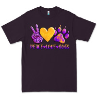 Plum peace love dogs Premium Tee - AdoDesignShop