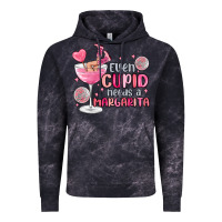 Cloud Black even cupid needs a margarita Vintage Hoodie - MaliasSmallBusiness