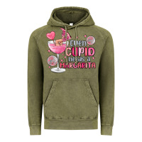 Vintage Olive even cupid needs a margarita Vintage Hoodie - MaliasSmallBusiness