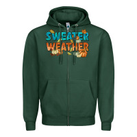 Sports Green weather Zipper Hoodie - texasbilliewilder