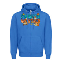 True Royal weather Zipper Hoodie - texasbilliewilder