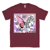 Burgundy bible verse Classic Tee - MaliasSmallBusiness