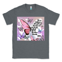 Charcoal Heather bible verse Classic Tee - MaliasSmallBusiness