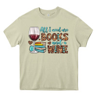 Mossy all i need are books and wine Heavy Core Tee - JahusDesignShop