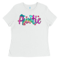 White auntie Ladies Tee - JahusDesignShop