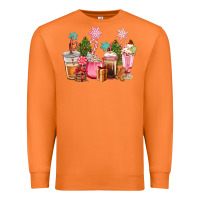 Carrot pink christmas coffe cups Premium Sweatshirt - CowGirlArtShop