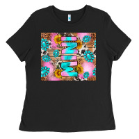 Black western mini Ladies Tee - RanaPortraitStore