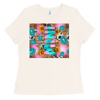 Bone western mini Ladies Tee - RanaPortraitStore