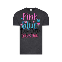 Vintage Black pink or blue big sister loves you Vintage Tee - MaliasSmallBusiness