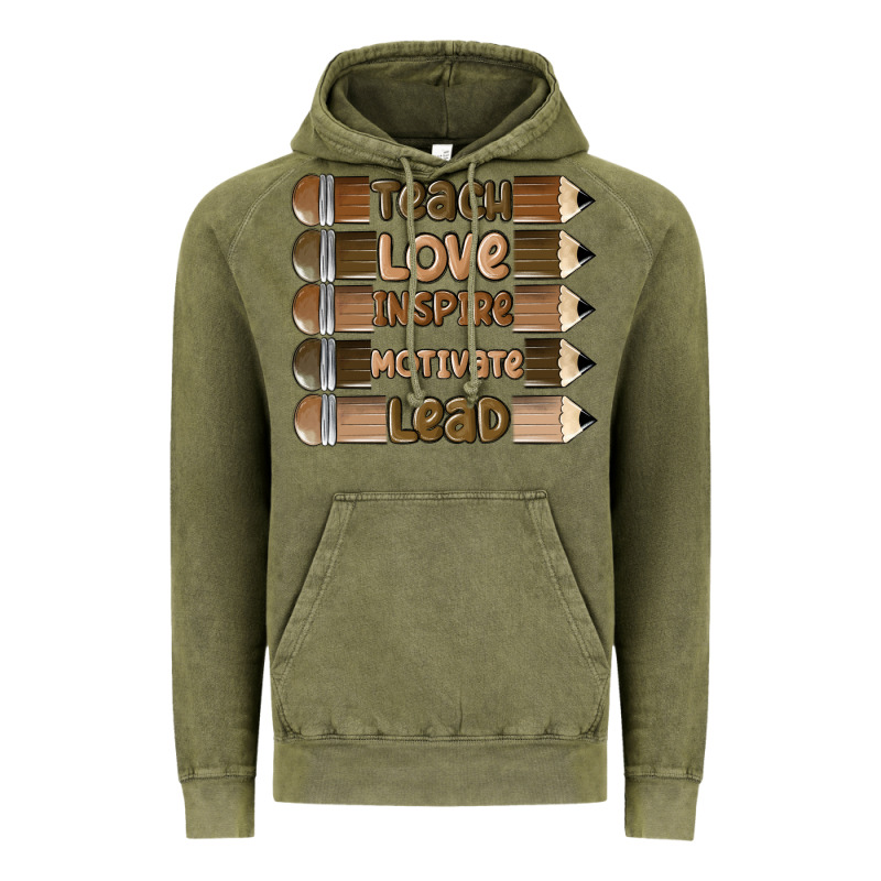 Teach Love Inspire Vintage Hoodie by MaliasSmallBusiness | Teevron