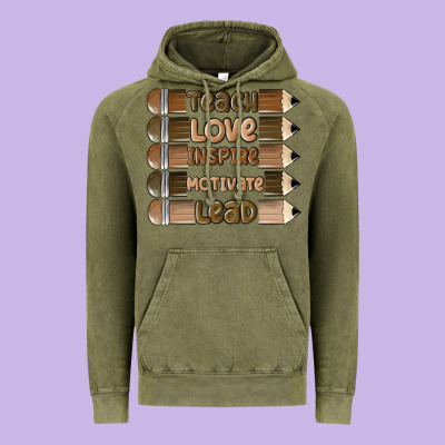 Teach Love Inspire Vintage Hoodie Designed By Maliassmallbusiness