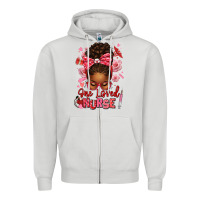 Dove Grey one loved nurse afro messy bun Zipper Hoodie - texasbilliewilder