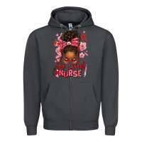 Smoke one loved nurse afro messy bun Zipper Hoodie - texasbilliewilder
