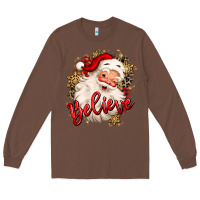 Chestnut believe christmas santa claus Long Sleeve Tee - MaliasSmallBusiness