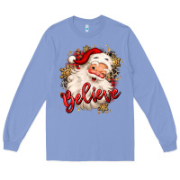 Colony Blue believe christmas santa claus Long Sleeve Tee - MaliasSmallBusiness