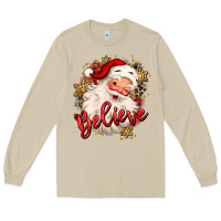 Mushroom believe christmas santa claus Long Sleeve Tee - MaliasSmallBusiness