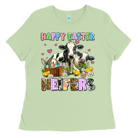 Matcha happy easter heifer's Ladies Tee - AdoDesignShop