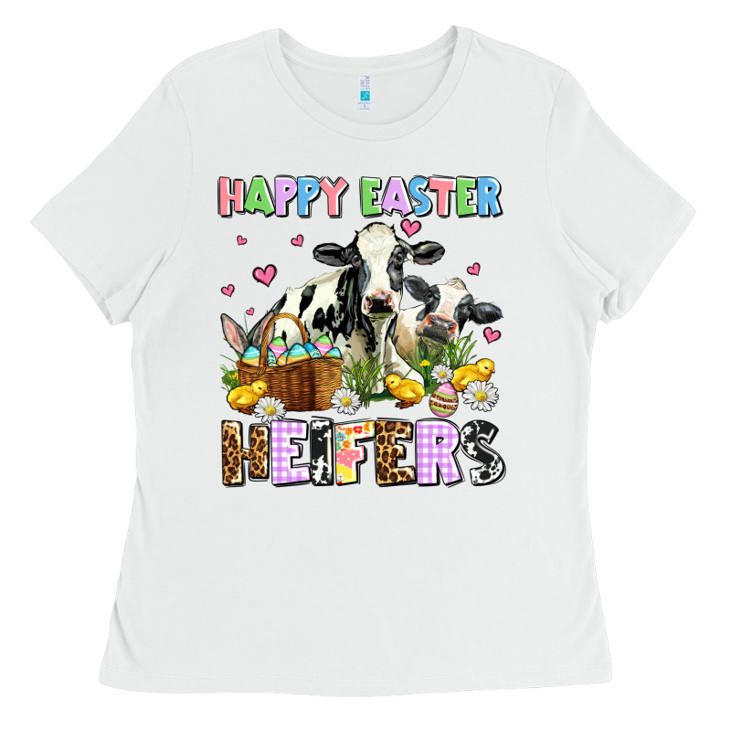 Happy Easter Heifer's Ladies Tee by AdoDesignShop | Teevron