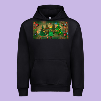Merry Christmas License Plate Urban Hoodie Designed By Bundleandbundleshop