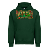 Forest Green merry christmas license plate Urban Hoodie - BundleAndBundleShop