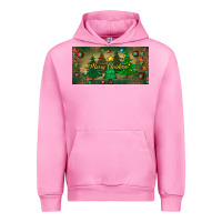 Fuchsia Pink merry christmas license plate Urban Hoodie - BundleAndBundleShop