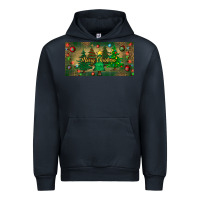 Navy merry christmas license plate Urban Hoodie - BundleAndBundleShop